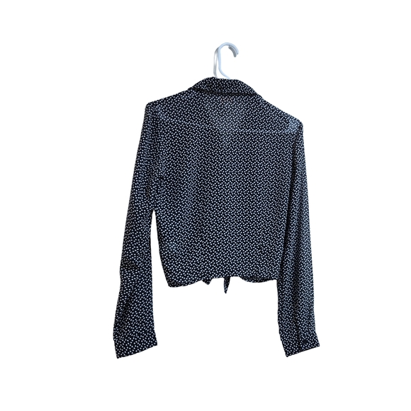 Black and White Polka Dot Blouse - Picture 9 of 13